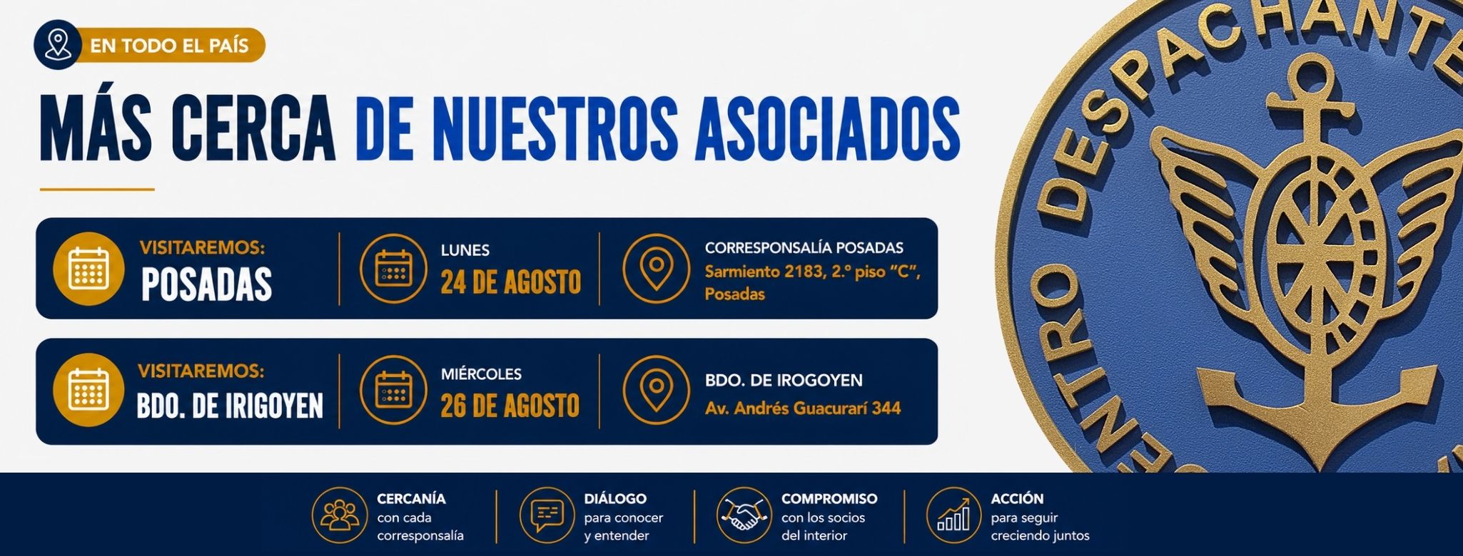 El CDA llega a Posadas y Bdo de Irigoyen para dialogar con sus so